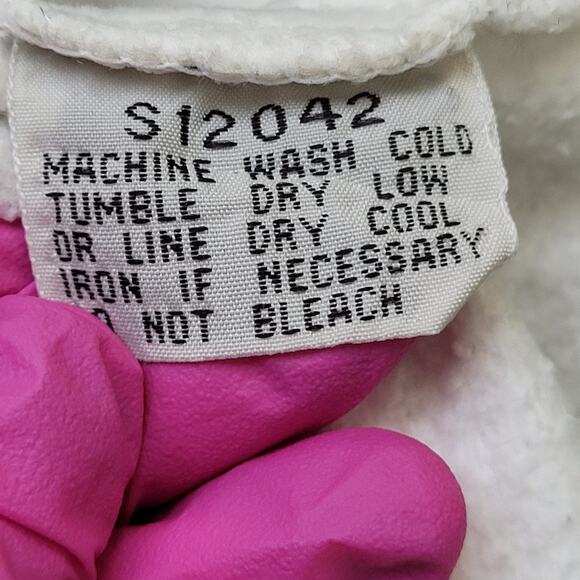 Vintage 1991 Anaheim Sweatshirt Women L/XL 24x23 Ringer Baggy - Picture 9 of 15